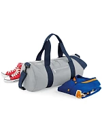 BagBase BG 140 Kulatá sportovní taška 52.0140 light grey/french navy BagBase BG 140 Kulatá sportovní taška 52.0140 light grey/french navy