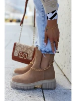 Módní semišové kozačky s střihem Camel Forget Me Módní semišové kozačky s střihem Camel Forget Me