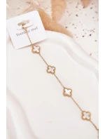 Náramek S Přívěsky Nerezová Ocel Zlatá Perla