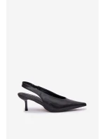 Lakované Lodičky S Odkrytým Patou Černé Emmizola Lakované Lodičky S Odkrytým Patou Černé Emmizola