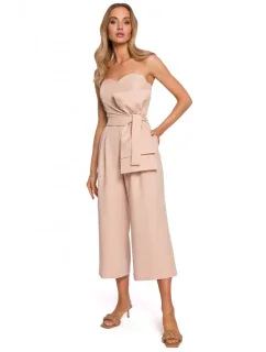 M571 Kombinéza bez ramínek - béžová
