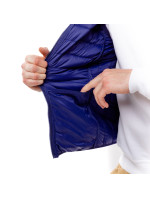 Pánská prošívaná vesta s kapucí GLANO - tmavě modrá