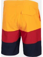 Pánské koupací šortkyH4L21-SKMT004 oranžovo-červeno-černá - 4F