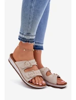 Pohodlné dámské pantofle Inblu béžové CP000054 Pohodlné dámské pantofle Inblu béžové CP000054