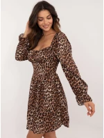 Šaty DHJ SK 19735 3.86 černá a béžová