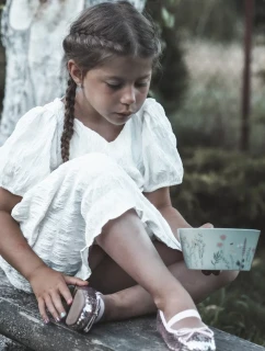 Dětské balerínky zdobené flitry, růžové Weries