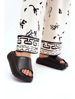 Dámské pěnové pantofle na platformě Big Star – černé