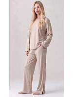 Pyžamo Luna 1312 dlouhé rukávy, velikosti S–2XL, béžové Pyžamo Luna 1312 dlouhé rukávy, velikosti S–2XL, béžové