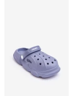 Dětské pěnové pantofle Crocs Modre Cloudy