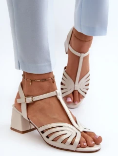 Dámské sandály na vysokém podpatku Sergio Leone Pearl