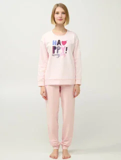 Vamp - Zimní dámské pyžamo s manžetami 21968 - Vamp