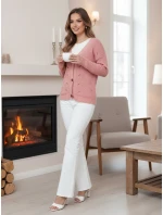 KNITVIA dámský svetr růžový FashionStreet MY2410