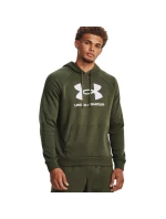 Under Armour pánská mikina Rival Fleece Logo HD olivová 1379758 390 M