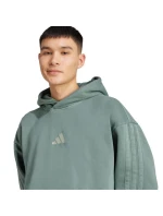 Pánská mikina adidas A SZN W FL HD green JL6538 pánské barvy
