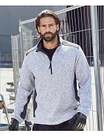 Daiber JN 864 Pánská pracovní fleece bunda 1/2 zip - Strong 02.0864 carbon melange/black Daiber JN 864 Pánská pracovní fleece bunda 1/2 zip - Strong 02.0864 carbon melange/black