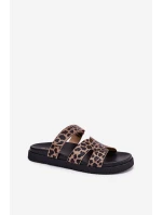 Dámské sandály na suchý zip Vinceza 17401 panterka