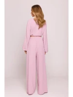 M861 Zavazovací top - krepový růžový