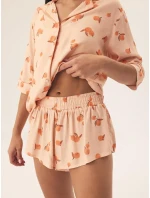 Henderson Dámské pyžamo 42686 Naranja kr/r S-2XL pruhované