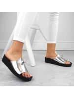 Dámské vestavěné ažurové sandály béžové Sabatina