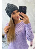 Dámská čepice Kalina K362 tmavě šedá