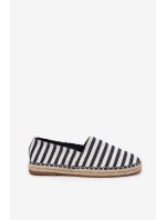 Pánské Espadrilky Z Textilu S Pásky Tmavě Modré Kerenz