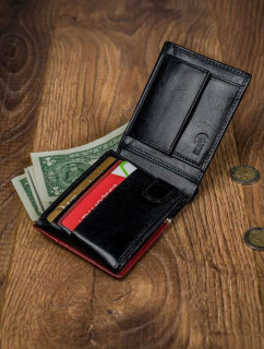 Pánské peněženky [DH] 323 RBA D BLACK RED černá