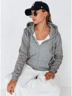 Dámská mikina na zip s kapucí antracitová FashionStreet BY0232