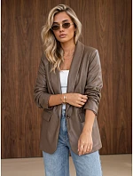 Dámská kožená bunda se zvrásněnými rukávy Fango FashionStreet PY0166 Dámská kožená bunda se zvrásněnými rukávy Fango FashionStreet PY0166