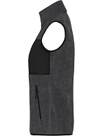 Daiber JN 1309 Dámská fleecová vesta 02.1309 dark melange/black