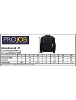 ProJob 2127 Sweatshirt Roundneck Těžká pracovní mikina Doubleface 64.2127 grey