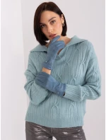 Rukavice AT RK 239507.94P šedomodrá Rukavice AT RK 239507.94P šedomodrá