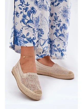Dámské espadrilky 17392 béžové - Vincenza