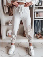 Dámské tepláky ELEGRA v barvě ecru FashionStreet UY2514