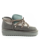 D.Franklin dámské sněhule zimní módní zateplené boty šedé dámské