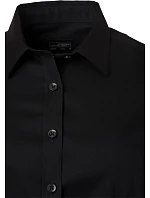 Daiber JN 681 Mikro keprová halenka s dlouhým rukávem 02.0681 black
