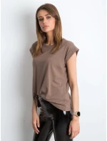 Tričko RV TS 4833.69P hnědá Tričko RV TS 4833.69P hnědá