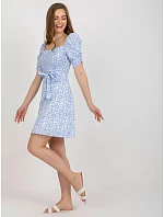 Dámské šaty LK SK 509002.03P bílo-modré - FPrice Dámské šaty LK SK 509002.03P bílo-modré - FPrice