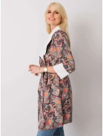 Dámský kabát DHJ PL 6022A.26X černý a červený Dámský kabát DHJ PL 6022A.26X černý a červený