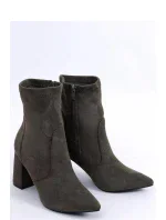 Dámské kotníkové boty HD055-100 Tmavě zelená - Besty Dámské kotníkové boty HD055-100 Tmavě zelená - Besty