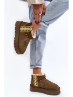 Kožené Semišové Sněhule Dámské Zelené Vebissat