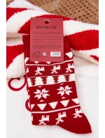 Pánské Vánoční Pestré Ponožky S Jelečem Červené Pánské Vánoční Pestré Ponožky S Jelečem Červené