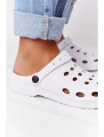 Dámské Nazouváky Bílé Pěnové Crocsy EVA