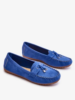 Klasické semišové mokasíny Modre Good Time