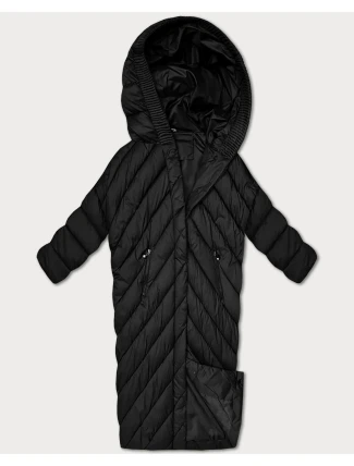 Černá zimní bunda netopýřího typu Minority (P3-6026-1) Černá zimní bunda netopýřího typu Minority (P3-6026-1)