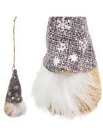 PŘÍVĚSEK S CETKOU SKŘÍTEK ŠEDÝ 11CM