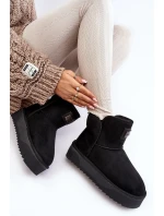 Vegan Voděodolné Sněžnice Na Platformě DFranklin DFSH371004 Černé