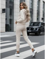 Dámská mikinová souprava MIGEL light beige FashionStreet AY1087