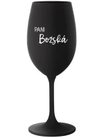 PANI BOŽSKÁ - čierny pohár na víno 350 ml PANI BOŽSKÁ - čierny pohár na víno 350 ml