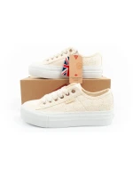 Lee Cooper dámská sportovní obuv se šněrováním béžové dámské platformové tenisky