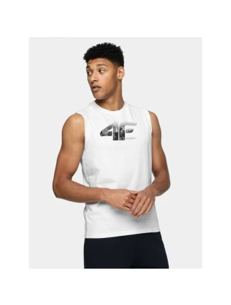 Pánské tričko bez rukávů 4F 4FWSS25TSLEM287-10S